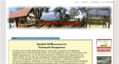 Desktop Screenshot of ferienparkknappensee.de